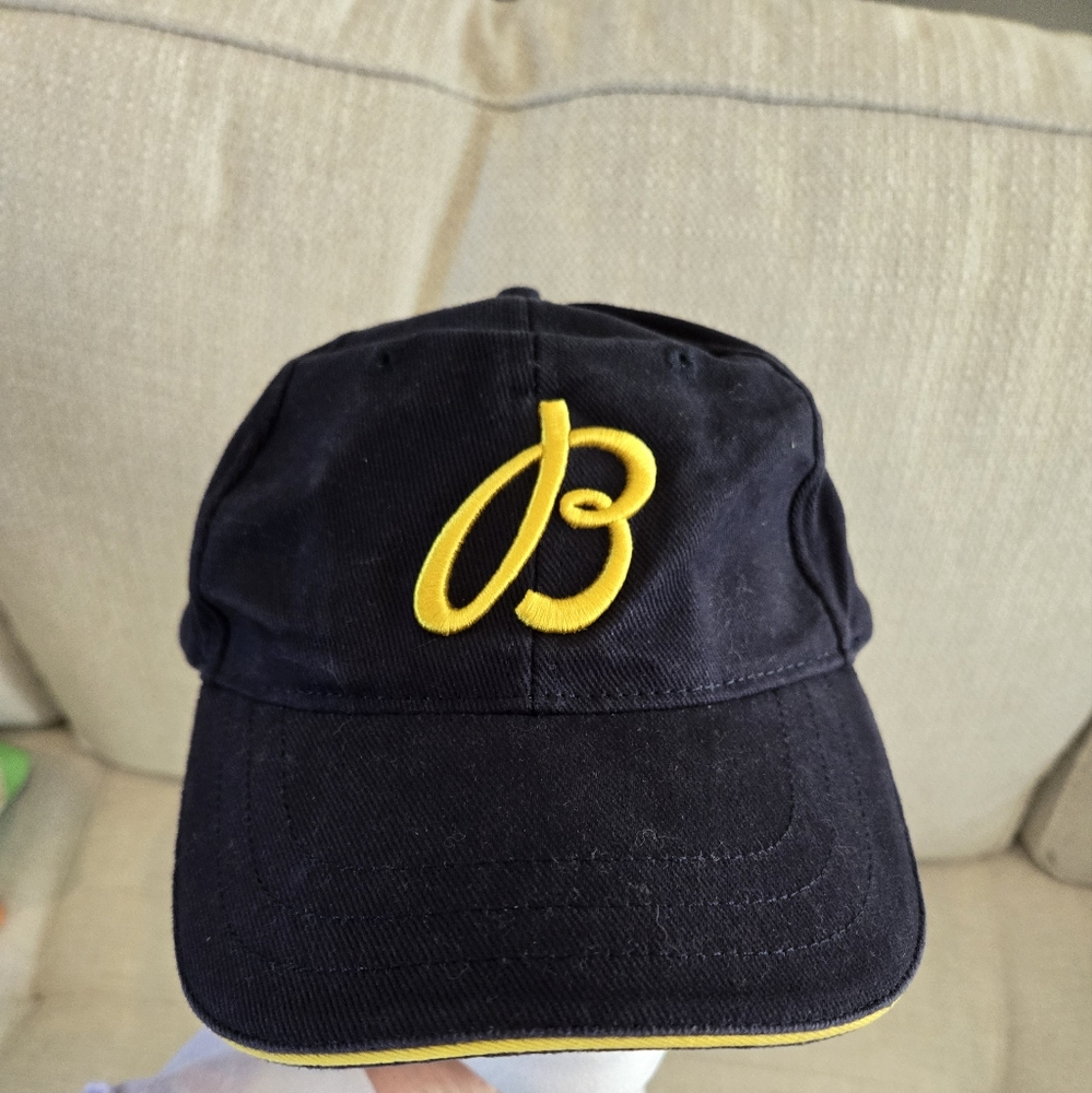 Breitling Black and Yellow Cap Hat Adj Strap